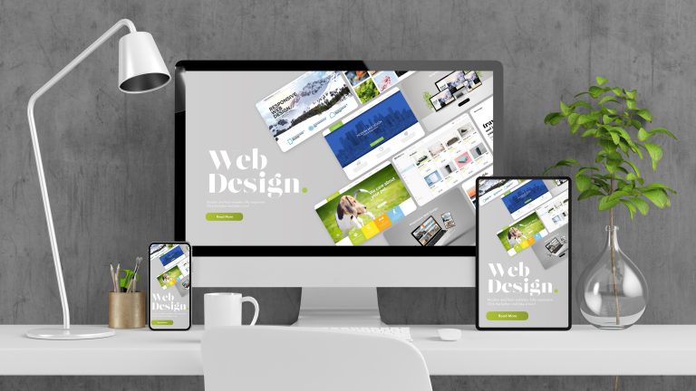 Responsive web design concept