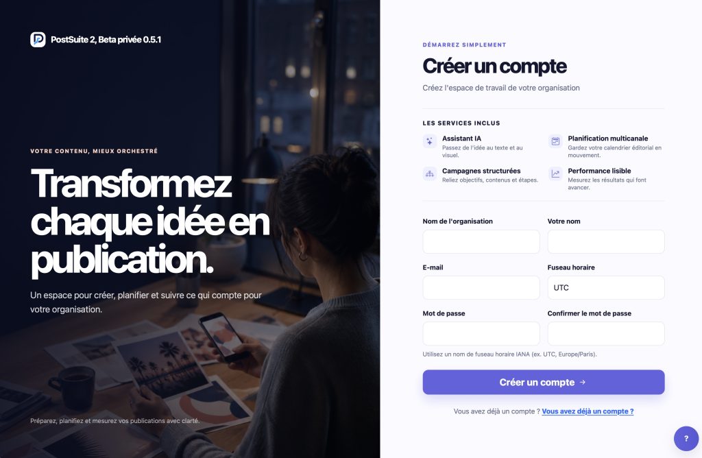 inscription postsuite